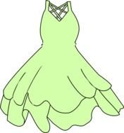 Pale Green Dress At Clkercom Vector Online