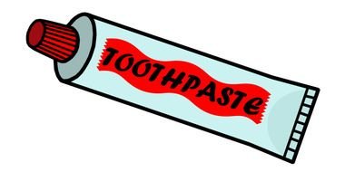 Clip Art of the toothpaste