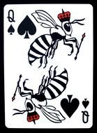 Bee card clipart