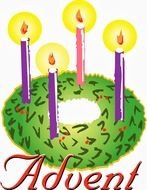 Colorful "Advent" clipart