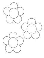 Clipart of the three flowers