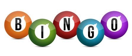 Clip art of Bingo balls logo