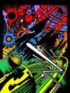 My Blacklight Print For Ltd Art Gallery&rsquo;s Mintcondition 3 Show