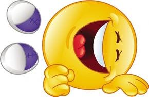 lying and laughing emoticon