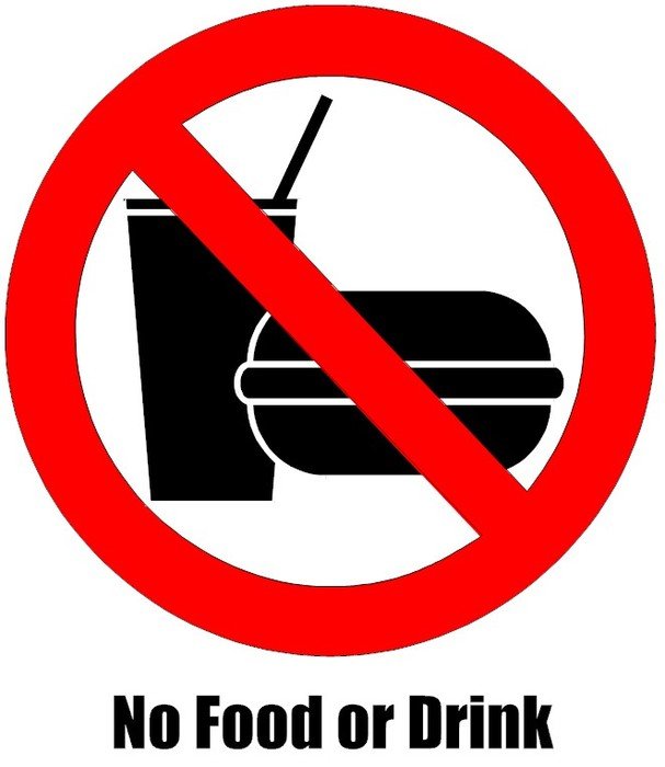 No Food Or Drink Sign Printable Frees That You Can Download To