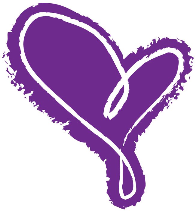 purple heart as a graphic image