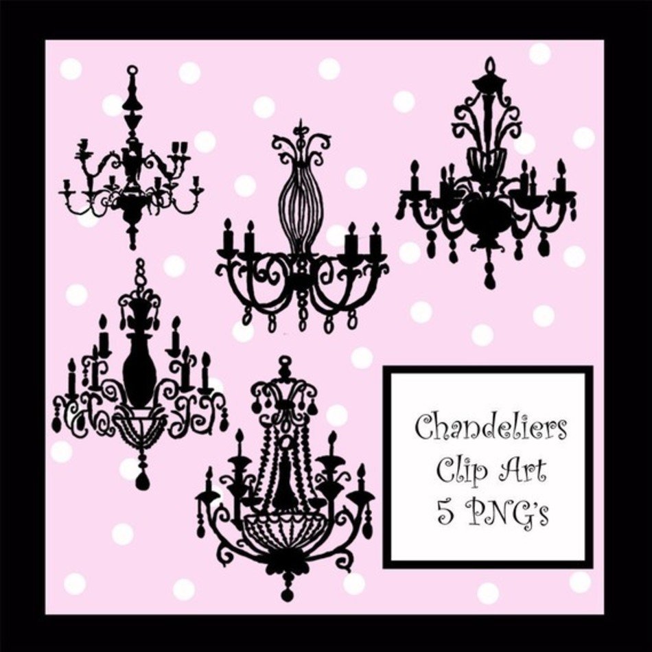 Clip Art Chandelier Elegant For Stationary Web Design Card Making