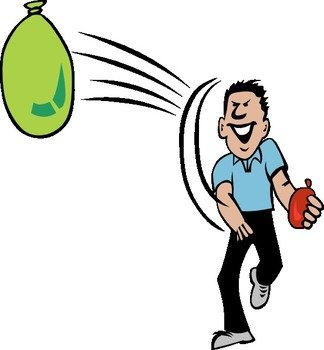 Water Balloon Throw At Clkercom Vector Online clipart