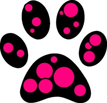 Paw With Dots At Clkercom Vector Online Royalty