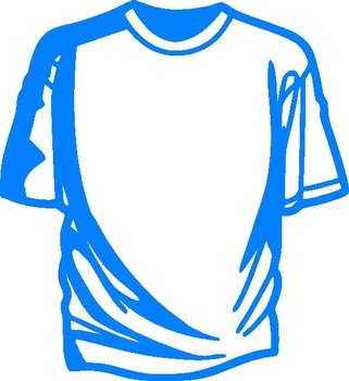 Light Blue T Shirt At Clkercom Vector Online N2