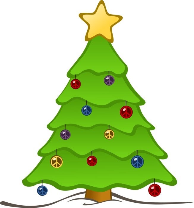 drawing Christmas tree