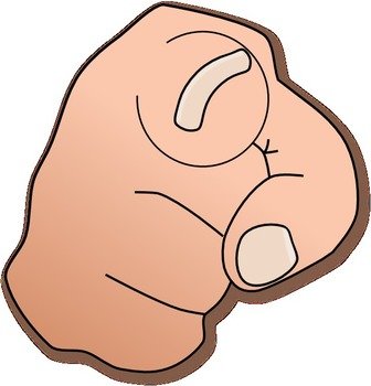 Finger Pointing At Clkercom Vector Online