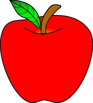 Cute Apple Vector Clip
