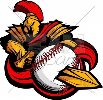 Spartan Baseball In An Easy To Edit Vector Format