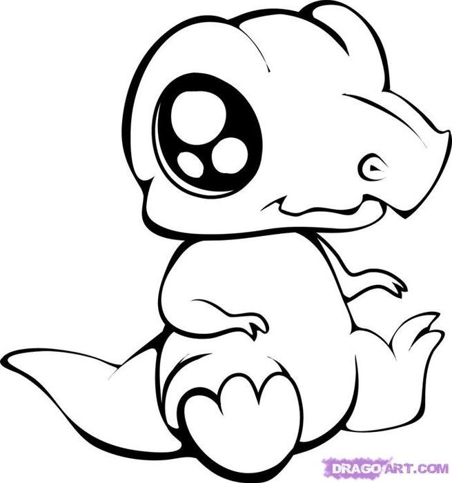Hd Cute Cartoon Animal Coloring Pages Download Hq clipart