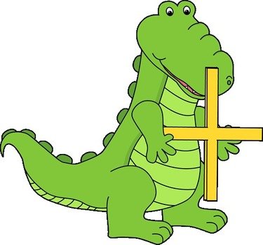 Addition Symbol Alligator Holding An Image