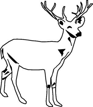 Deer Head Black And White Panda Free N2