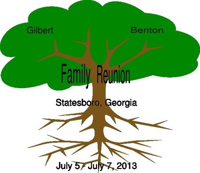 Clipart of family reunion tree