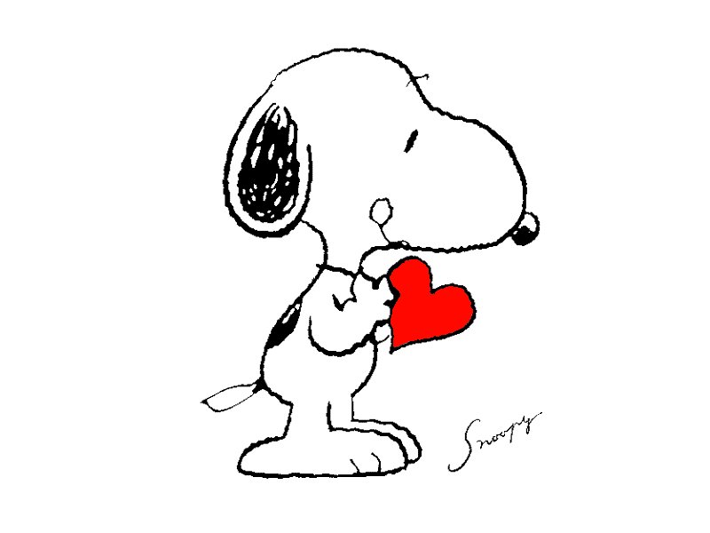 Snoopy Valentine drawing free image download