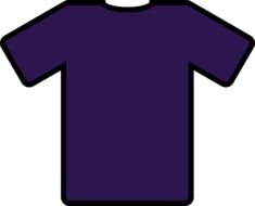 purple t-shirt on a black background
