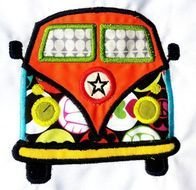 Volkswagen Style Camping Camper Van Bus Applique By Dchasedesigns &amp;1632