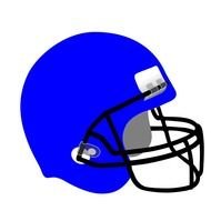 blueAmerican Football Helmet drawing