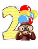 Instant Download Curious George Inspiredt Shirt Transfer