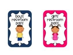 plates for toilets for a boy and for a girl