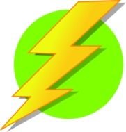 Lightning Green Circle 2 Vector Online Royalty