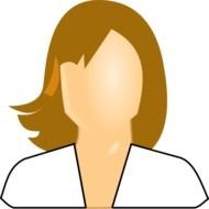 User Icon Female White Shirt At Clkercom Vector