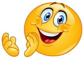 smiley claps