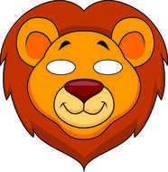 Clipart of the lion mask