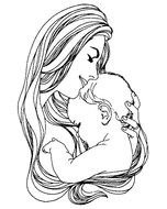 mother cara drawing