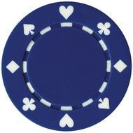 Blue Poker Chip