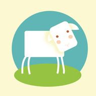 Christian Lamb as a picture for a clipart
