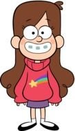 cartoon long haired girl, Mabel, Gravity Falls character