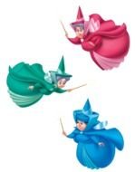 painted three fairies from the cartoon Princess Sofia