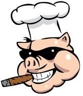 Clipart of the smoking pig