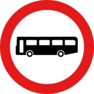 Vector Bus Road Sign Clip Art 103680 Hightpng