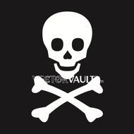 Skull And Cross Bones Logo Vectorvault Vector Art Marketplace