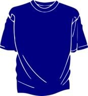 Blue Collared Short Sleeve Shirt Vector Online N2
