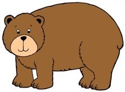Smiling Grizzly Bear clipart
