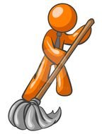 cleaning stickman
