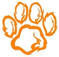 Gt Clemson Auto Decals Stickers Tiger Orange 6 Paw Decal clipart
