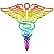 Medical Logos Caduceus Logo Rainbow