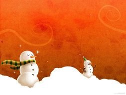 Snowman gift card drawing