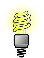 yellow lightbulb