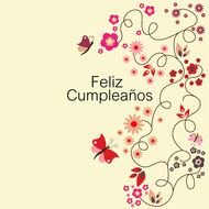 Feliz Cumpleanos as the inscription in the picture