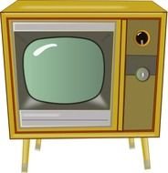 Vintage Tv Svg Vector Sfree