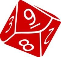 Ten Sided Dice At Clkercom Vector Online Royalty